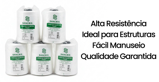 LINHA DE ARMAÇÃO SANCRIS BRANCA  500 METROS
